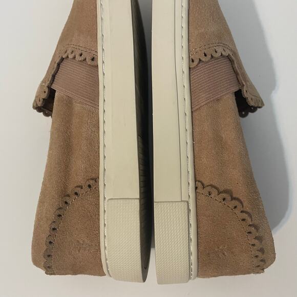 Frye Women’s Ivy Scallop Sneakers Slip On Shoe Pale Blush Size 6.5 M - Picture 11 of 17